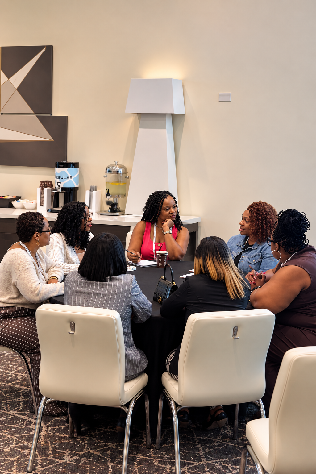 Members of Black FRMs Connect gathered around a roundtable discussion at the Orlando conference